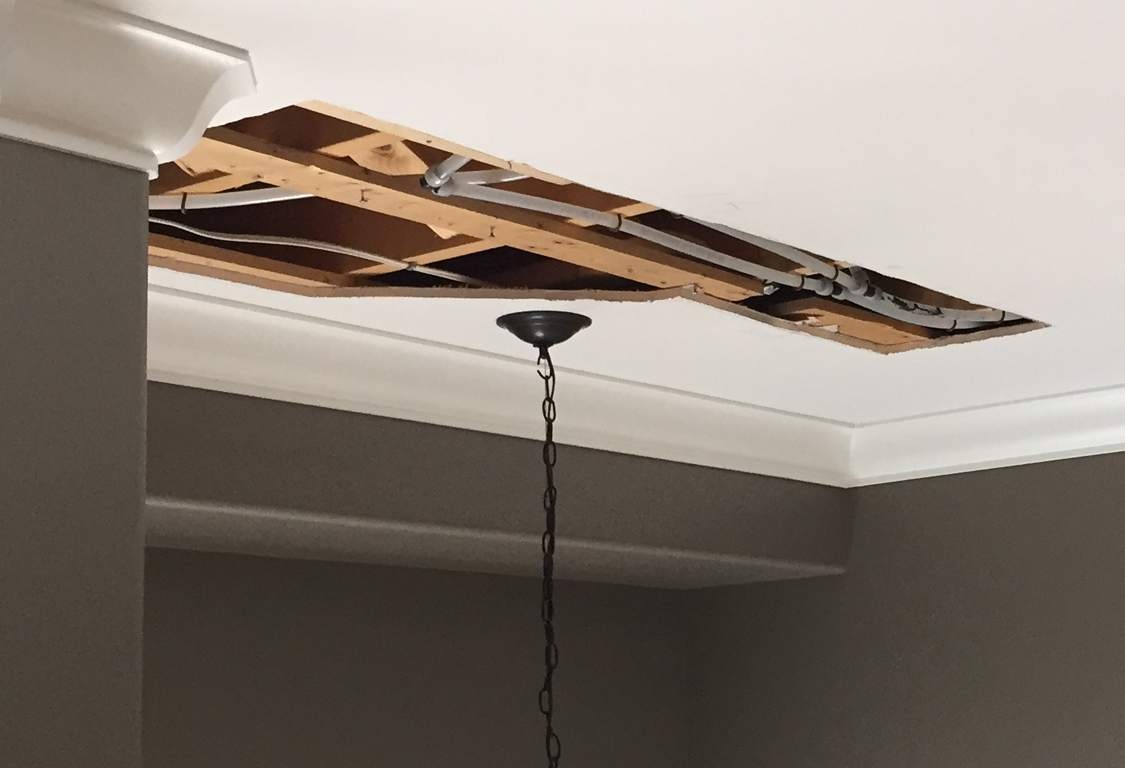 drywall ceiling repair before